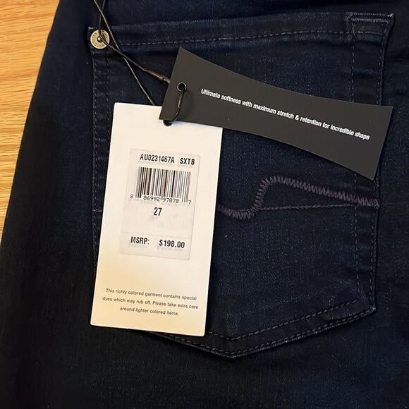 7 for all Mankind Kimmie Straight Leg Slim Illusion Luxe size 27 - Picture 7 of 12